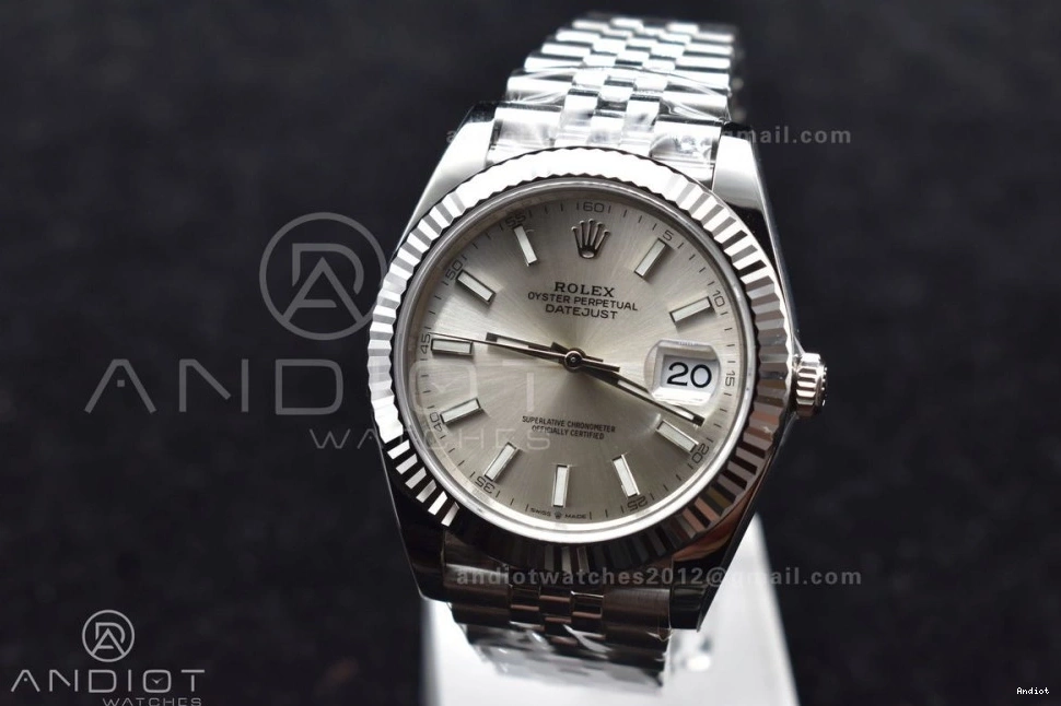 DateJust VS 1:1 Dial on Bracelet 904L Thermal SS Edition 41 Jubilee Best 622 Silver 126334  VSF 0823